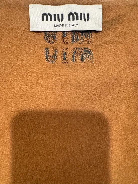 Miu Miu Cropped Button-Down Jacket in Warm Brown Size XS/S - Picture 11 of 15